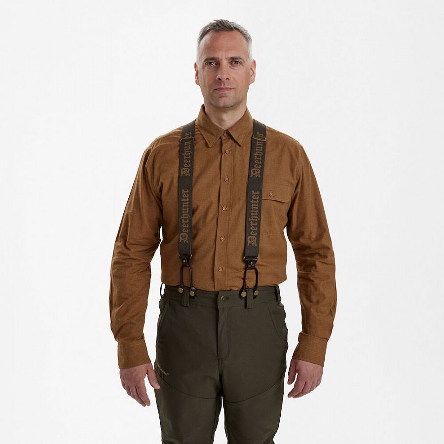 Deerhunter-Combi Braces with button and clips 552 Walnut